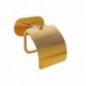 AMIG 25253  
 Portarrollos wc con tapa EA-4  
 140x125 mm  
 Acero inoxidable 18/8  
 Oro mate