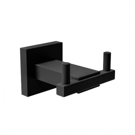 AMIG 25268  
 Colgador baño ISLA-5  
 73x73x50 mm  
 Acero inoxidable 18/8  
 Negro mate