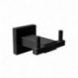 AMIG 25268  
 Colgador baño ISLA-5  
 73x73x50 mm  
 Acero inoxidable 18/8  
 Negro mate