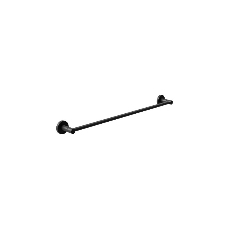 AMIG 25271  
 Toallero GORLIZ-2  
 655 x 46 x 62 mm  
 Acero inoxidable / Zamak  
 Negro mate