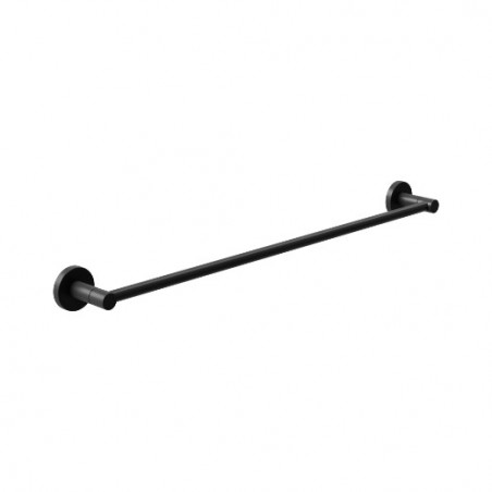 AMIG 25271  
 Toallero GORLIZ-2  
 655 x 46 x 62 mm  
 Acero inoxidable / Zamak  
 Negro mate