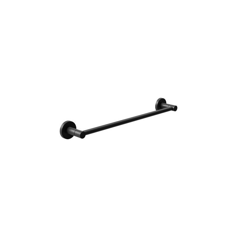 AMIG 25274  
 Toallero GORLIZ-2  
 503x43x62 mm  
 Acero inoxidable / Zamak  
 Negro mate