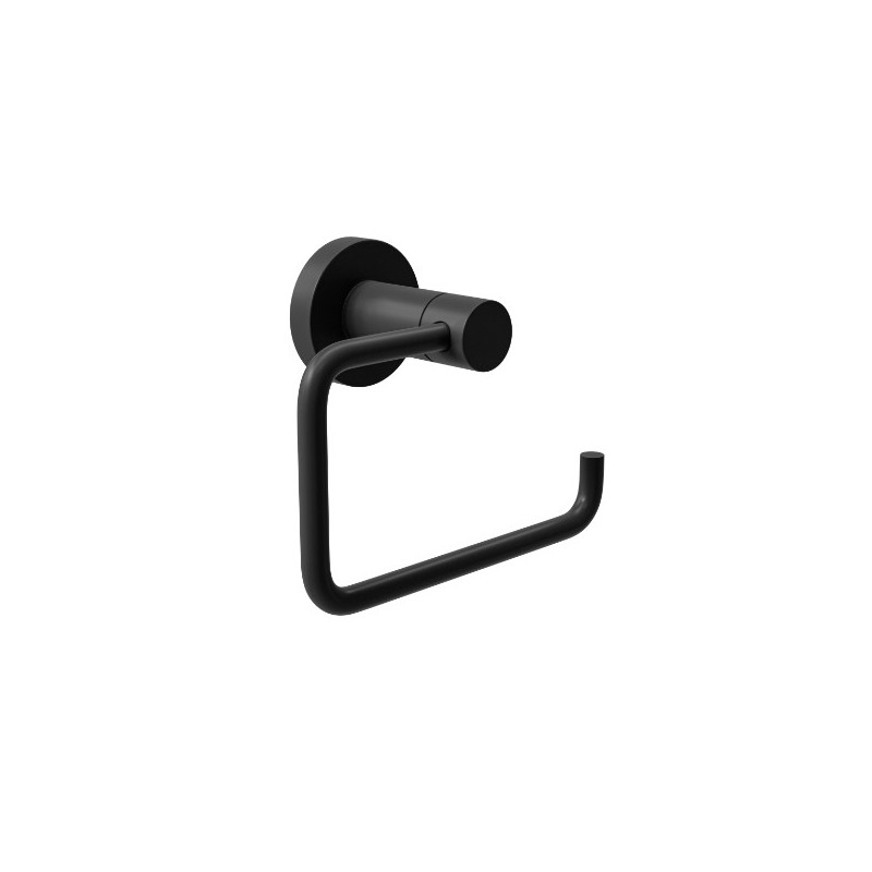 AMIG 25280  
 Portarrollos wc GORLIZ-4  
 125x63x97 mm  
 Acero inoxidable / Zamak  
 Negro mate