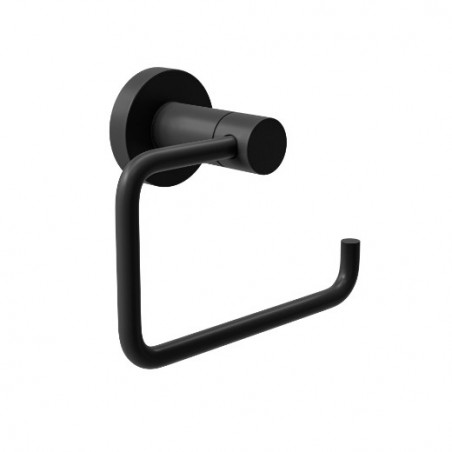 AMIG 25280  
 Portarrollos wc GORLIZ-4  
 125x63x97 mm  
 Acero inoxidable / Zamak  
 Negro mate
