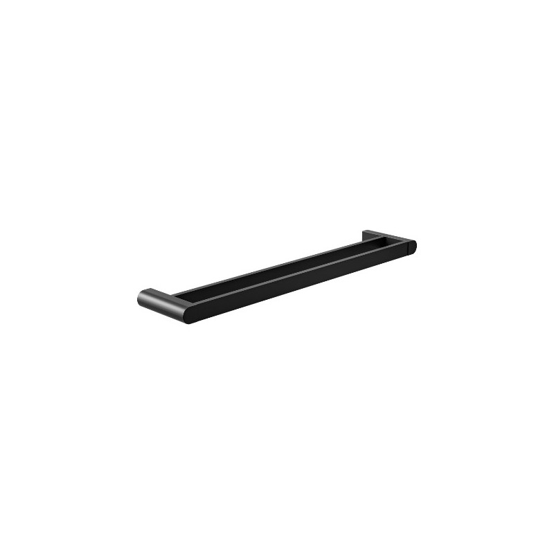 AMIG 25286  
 Toallero doble barra OMA-1  
 640x125x30 mm  
 Zamak  
 Negro mate
