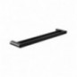 AMIG 25286  
 Toallero doble barra OMA-1  
 640x125x30 mm  
 Zamak  
 Negro mate