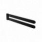 AMIG 25288  
 Toallero doble móvil OMA-3  
 434 x 75 x 30 mm  
 Zamak  
 Negro mate