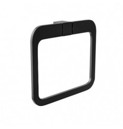 AMIG 25289  
 Toallero OMA-4  
 200x175x30 mm  
 Zamak  
 Negro mate