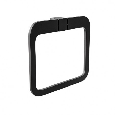 AMIG 25289  
 Toallero OMA-4  
 200x175x30 mm  
 Zamak  
 Negro mate