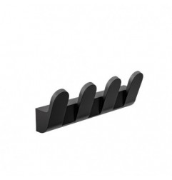 AMIG 25292  
 Colgador baño OMA-7  
 175x58x40 mm  
 Zamak  
 Negro mate