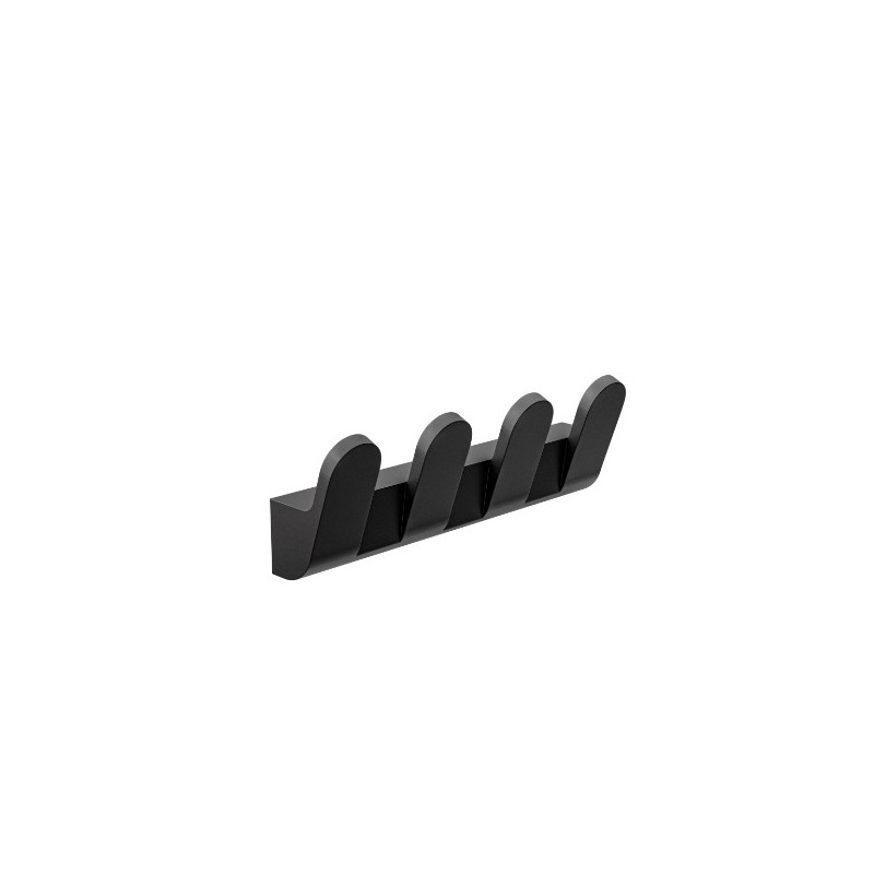 AMIG 25292  
 Colgador baño OMA-7  
 175x58x40 mm  
 Zamak  
 Negro mate