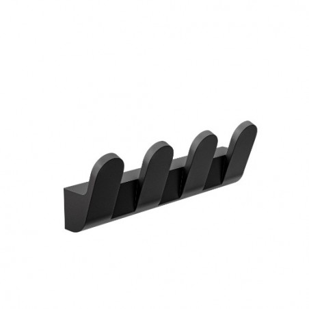 AMIG 25292  
 Colgador baño OMA-7  
 175x58x40 mm  
 Zamak  
 Negro mate
