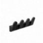 AMIG 25292  
 Colgador baño OMA-7  
 175x58x40 mm  
 Zamak  
 Negro mate