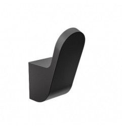 AMIG 25293  
 Colgador baño OMA-8  
 25 x 58 x 40 mm  
 Zamak  
 Negro mate
