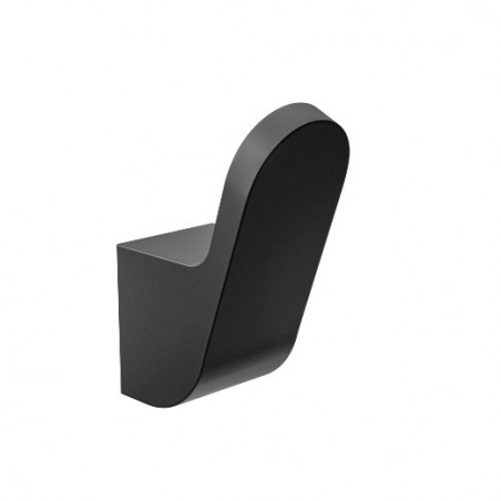 AMIG 25293  
 Colgador baño OMA-8  
 25 x 58 x 40 mm  
 Zamak  
 Negro mate