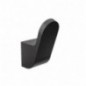 AMIG 25293  
 Colgador baño OMA-8  
 25 x 58 x 40 mm  
 Zamak  
 Negro mate