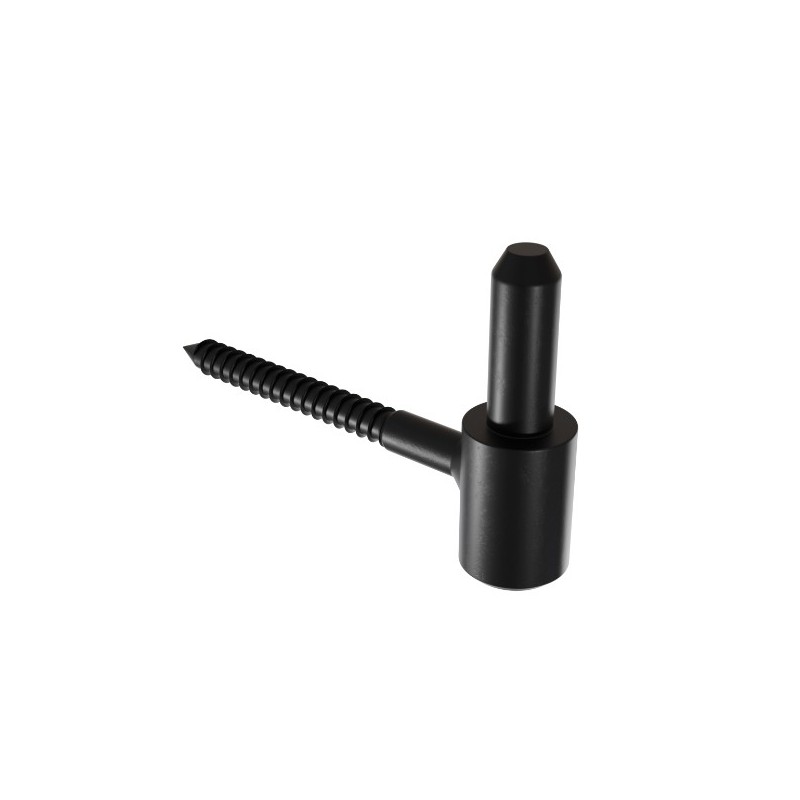 AMIG 25298  
 Pernio muro roscado 4700  
 Ø14 x 110 mm  
 Acero  
 Negro