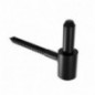 AMIG 25298  
 Pernio muro roscado 4700  
 Ø14 x 110 mm  
 Acero  
 Negro