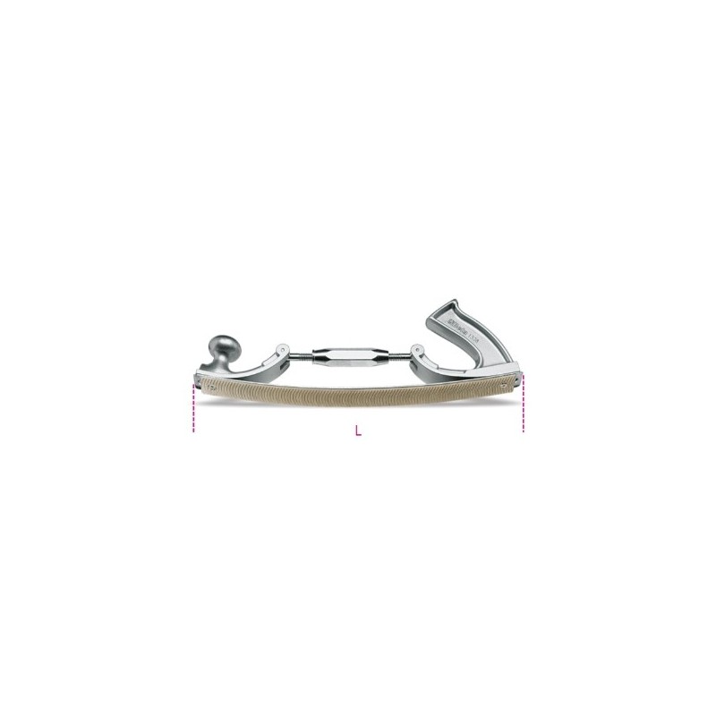 1338B Portalima con lima de dentado radial, plana y flexible
