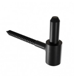 AMIG 25299  
 Pernio muro roscado 4700  
 Ø16 x 110 mm  
 Acero  
 Negro