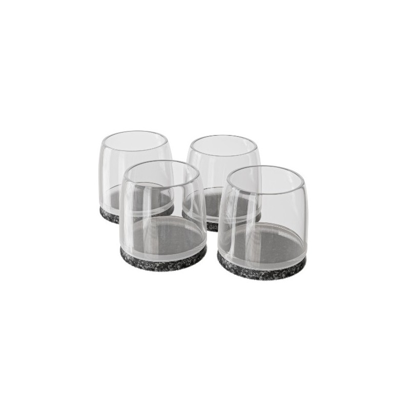 AMIG 25304  
 Contera exterior redonda 663  
 Ø22-25 x 27 mm  
 PVC flexible  
 Transparente