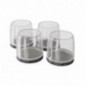 AMIG 25304  
 Contera exterior redonda 663  
 Ø22-25 x 27 mm  
 PVC flexible  
 Transparente