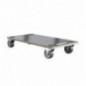 AMIG 25317  
 Soporte rodante 2625  
 60 x 34 cm  
 Madera laminada  
 Negro