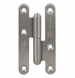 AMIG 2537  
 Pernio 405  
 95 x 52 x 2 mm  
 Acero inoxidable 18/8  
 Mate - Derecha