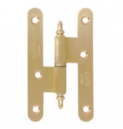 AMIG 2543  
 Pernio perfil laminado 407  
 80 x 41 x 2,3 mm  
 Latón  
 Mate - Izquierda