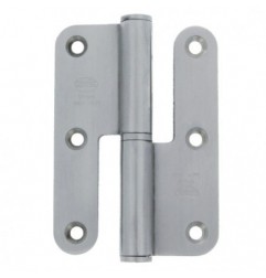AMIG 2544  
 Pernio 421  
 100 x 70 x 3 mm  
 Acero inoxidable 18/8  
 Mate - Derecha