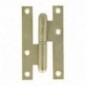 AMIG 2567  
 Pernio 403  
 95 x 52 x 2 mm  
 Acero  
 Latonado barnizado - Izquierda
