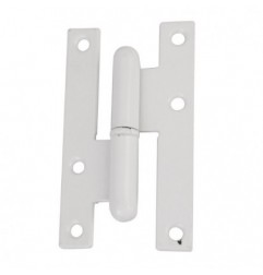 AMIG 2572  
 Pernio 403  
 95 x 52 x 2 mm  
 Acero  
 Blanco - Derecha