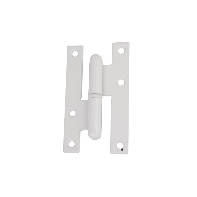 AMIG 2573  
 Pernio 403  
 95 x 52 x 2 mm  
 Acero  
 Blanco - Izquierda