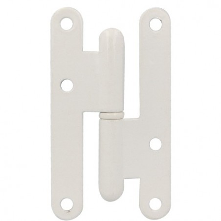 AMIG 2582  
 Pernio 405  
 95 x 52 x 2 mm  
 Acero  
 Blanco - Derecha