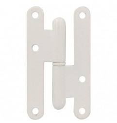 AMIG 2583  
 Pernio 405  
 95 x 52 x 2 mm  
 Acero  
 Blanco - Izquierda