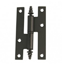 AMIG 2585  
 Pernio 406  
 95 x 52 x 2 mm  
 Acero  
 Negro - Izquierda