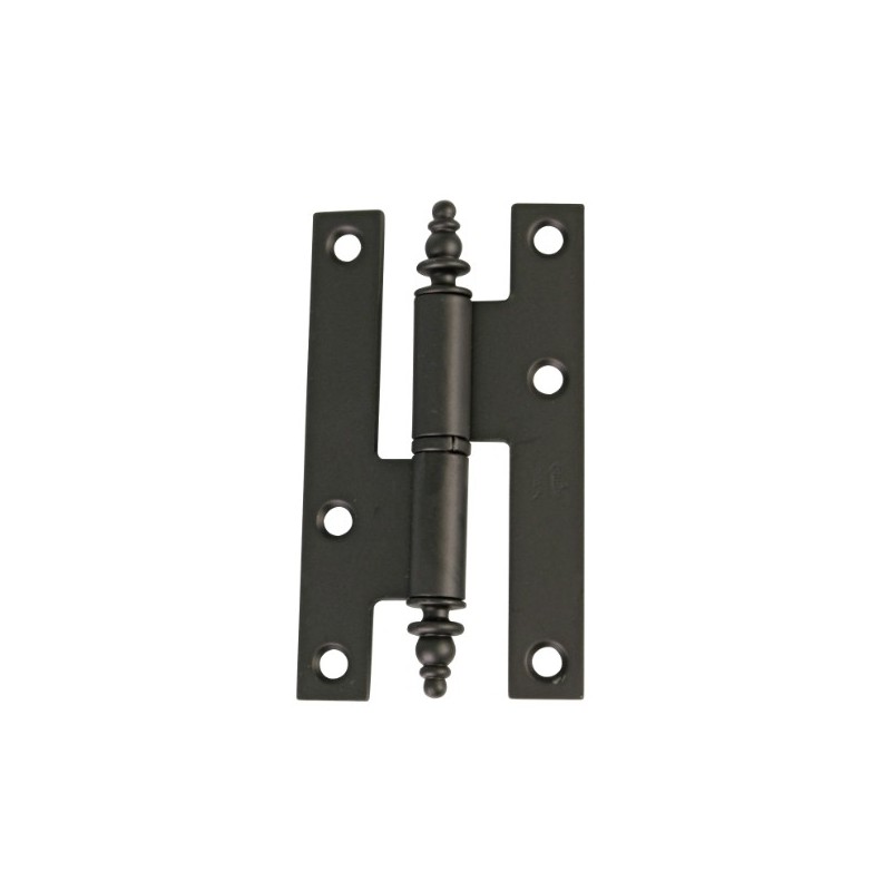 AMIG 2585  
 Pernio 406  
 95 x 52 x 2 mm  
 Acero  
 Negro - Izquierda