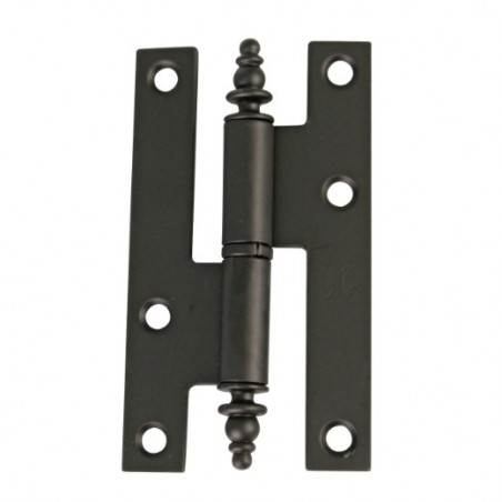 AMIG 2585  
 Pernio 406  
 95 x 52 x 2 mm  
 Acero  
 Negro - Izquierda