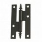 AMIG 2585  
 Pernio 406  
 95 x 52 x 2 mm  
 Acero  
 Negro - Izquierda