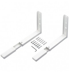 AMIG 2659  
 Soporte microondas 500  
 360-450 x 220 mm  
 Acero  
 Blanco
