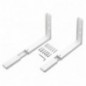 AMIG 2659  
 Soporte microondas 500  
 360-450 x 220 mm  
 Acero  
 Blanco