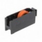 AMIG 27171  
 Rodamiento ventana COR11  
 56 x 23 mm  
 Nylon  
 Negro
