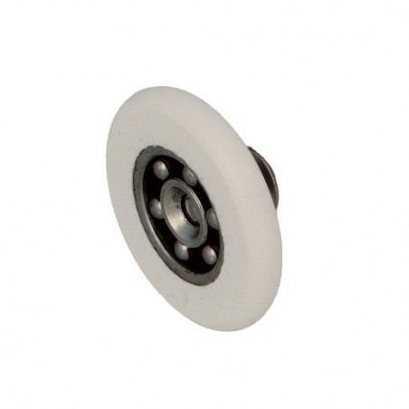 AMIG 27193  
 Rodamiento mampara MMP03  
 Ø26 mm  
 Poliamida  
 Blanco