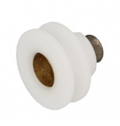 AMIG 27201  
 Rodamiento mampara MMP07  
 Ø25 x 19 mm  
 Nylon  
 Blanco