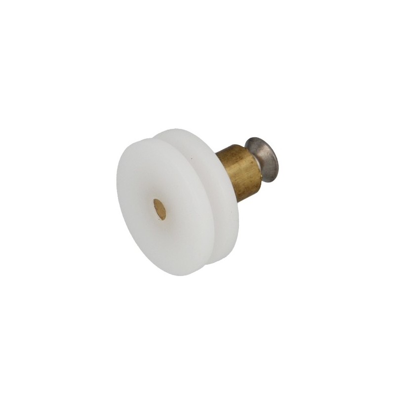 AMIG 27206  
 Rodamiento mampara MMP12  
 Ø26 x 21 mm  
 Nylon  
 Blanco