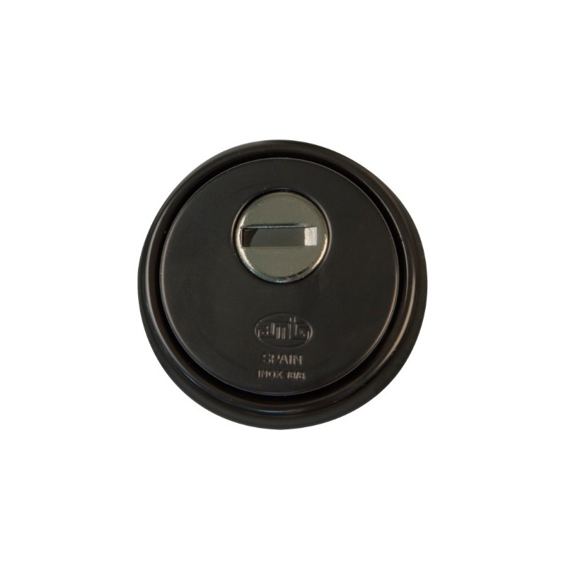 AMIG 27216  
 Escudo 30  
 Ø65 mm  
 Acero  
 Negro mate