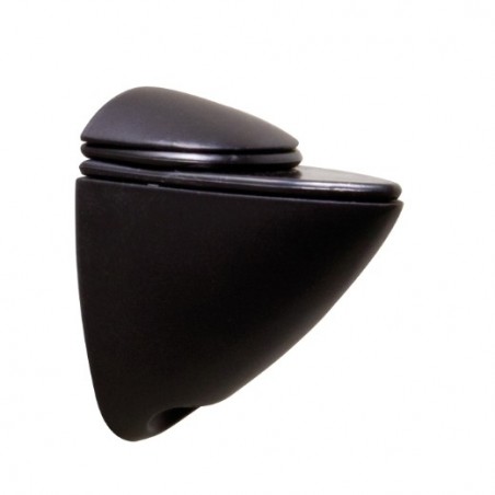 AMIG 2870  
 Soporte baldas 43  
 105 x 45 x 100 mm  
 Zamak  
 Negro