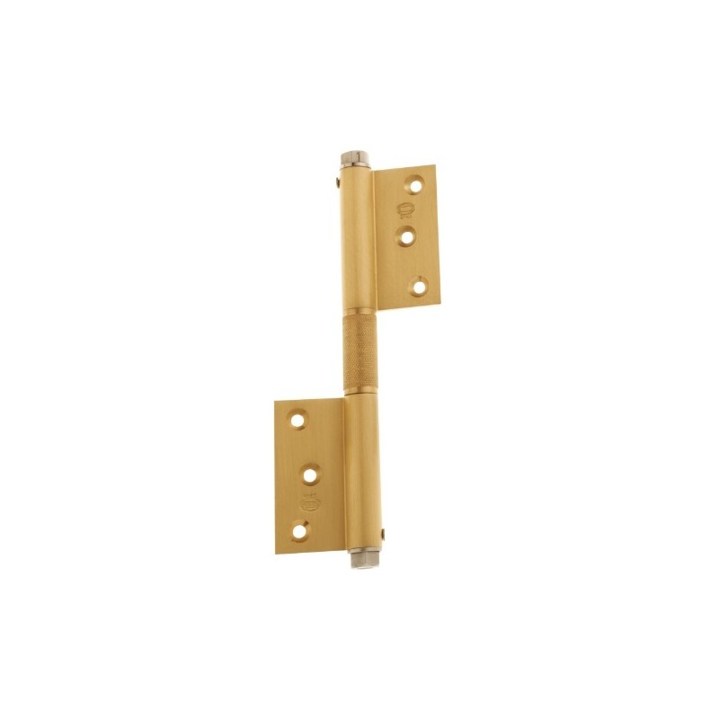 AMIG 2877  
 Pernio muelle 100  
 180 x 80 x 3 mm  
 Latón  
 Mate