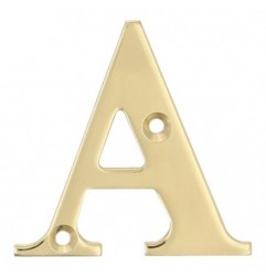 AMIG 2879  
 Letras latón  
 4'' - 100 mm  
 Latón  
 Pulido