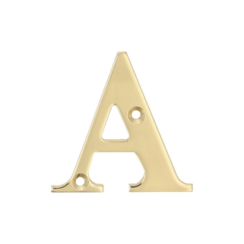 AMIG 2879  
 Letras latón  
 4'' - 100 mm  
 Latón  
 Pulido
